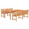 vidaXL Garden Dining Set Teak Wood Large Durable Garden Dining Set