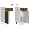 vidaXL Kitchen Base Cabinet Brown oak Engineered wood