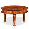 vidaXL Coffee Table Solid Acacia Wood 27.6"x27.6"x15.7"