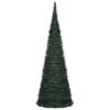 vidaXL Pop-up Christmas Tree Green PVC Tall Collapsible