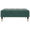 vidaXL Sofa Bed Dark Green Velvet, Wood, Metal Standard
