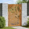 vidaXL Garden Gate 39.4x59.1" Weathering Steel Wave Design