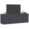 vidaXL TV Cabinet Set of 2 Anthracite Cold-rolled steel TV Cabinet