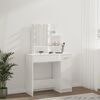 vidaXL Dressing Table Glossy White Engineered wood, Acrylic Dressing Table