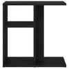 vidaXL Side Table Black oak 19.7" x 11.8" x 19.7" Engineered wood