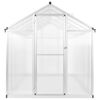 vidaXL Greenhouse Transparent Aluminum frame Spacious Sliding Components