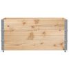 vidaXL Garden Planter Natural wood Solid pine wood 47.2x31.5x23.8 in