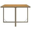 vidaXL Garden Table Beige and black