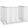 vidaXL Gabion Wall for Garbage Bins Galvanized Steel 70.9"x39.4"x43.3"