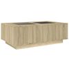 vidaXL Coffee Table Sonoma oak Engineered wood 45.7 x 27.2 x 15.7 in