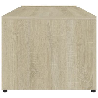 vidaXL Coffee Table Sonoma Oak 35.4"x17.7"x13.8" Engineered Wood