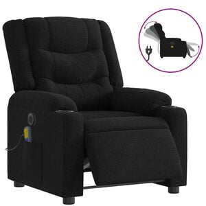 vidaXL Electric Massage Recliner Chair Black