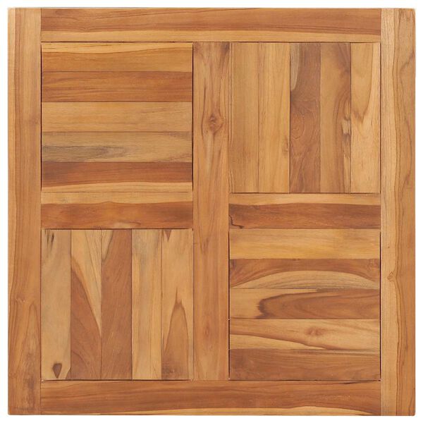 vidaXL Table Top Teak Solid teak wood 27.6 x 27.6 in Durable Table Top