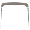 vidaXL 4-bow Bimini Top Grey 95.7x77.2x53.9"