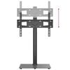 vidaXL Corner TV Stand 1-Tier for 32-65 Inch Black