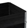 vidaXL Pallet Collars 2 pcs Black 31.5x23.6" Solid Wood Pine