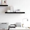 vidaXL Wall Shelf High gloss black Honeycomb MDF, Metal