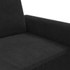 vidaXL 3-seater Sofa Black Velvet 3-seater 3-Seater Sofa Rectangular