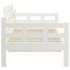 vidaXL Day Bed White Solid pine wood, plywood Twin