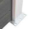vidaXL Fence Panel WPC 68.9x57.5" Grey