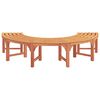 vidaXL Tree Bench 2 pcs Brown 160 x 160 x 45cm Solid Eucalyptus wood