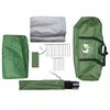 vidaXL Family Tent Crossvent 8-Person Green Waterproof