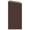 vidaXL Garden Shed Brown Galvanized Steel Large Garden Shed
