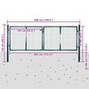 vidaXL Garden Mesh Gate Fence Door Wall Grille 118.1x29.5"