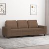 vidaXL 3-Seater Sofa Brown Fabric (100% polyester), metal, textilene