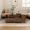 vidaXL Coffee Table Smoked Oak Engineered Wood Medium Coffee Table