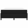 vidaXL Bed Frame with Mattress Black 62.99 x 78.74 in Fabric