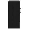 vidaXL Wall Cabinet Black oak 60 x 31 x 70 cm Engineered wood
