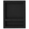 vidaXL Shower Niche with 2 Compartments Matt Black 16.1"x20.1"x3.9"