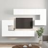 vidaXL 10 Piece TV Stand Set White Engineered Wood