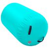 vidaXL Inflatable Gymnastic Roll with Pump 39.4x23.6" PVC Green