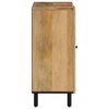 vidaXL Side Cabinet Natural Brown and Black