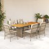 vidaXL Garden Dining Set Beige