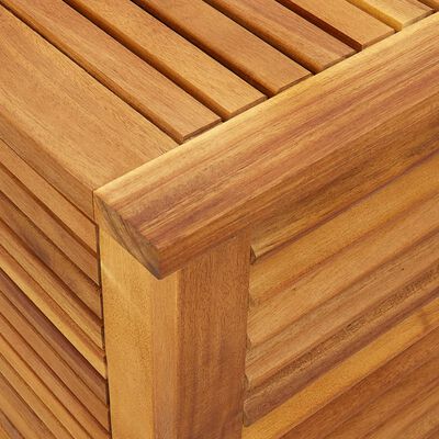 vidaXL Garden Storage Box with Louver 23.6"x19.7"x22" Solid Wood Acacia