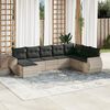 vidaXL Patio Sofa Set Light grey, dark grey