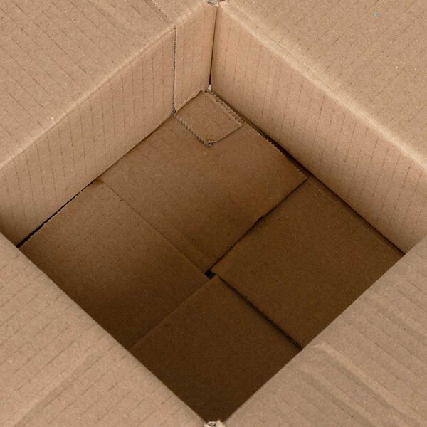 vidaXL Folding Box 50 pcs Natural 5.91 x 5.91 x 3.15 in Cardboard