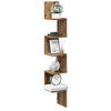 vidaXL Wall Corner Shelf Old wood Engineered wood Regular