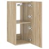 vidaXL TV Wall Cabinet Set of 2 Sonoma oak Engineered wood Compact