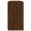 vidaXL Sideboard Brown oak Engineered wood, glass Large Buffet