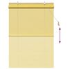 vidaXL Roller Blind with Curtains Yellow 43.31 x 62.99 in Bamboo
