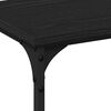 vidaXL Console Table Black oak 78.74 x 11.42 x 29.53 in