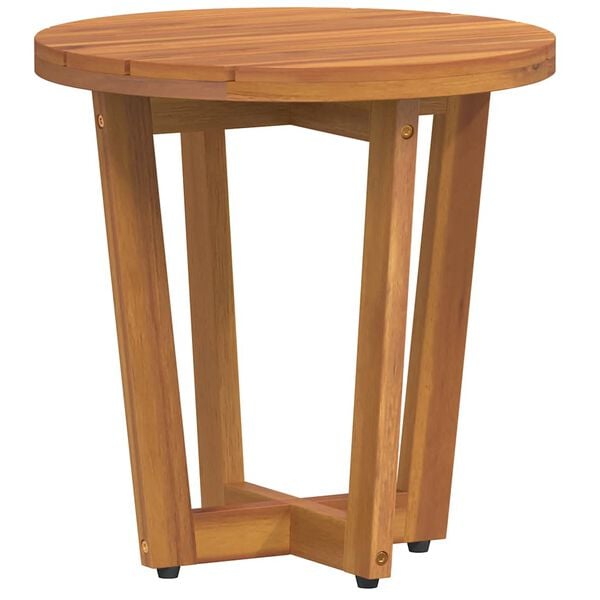 vidaXL Patio Side Table Round Ø15.7x15.7" Solid Wood Acacia