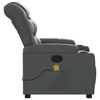 vidaXL Massage Recliner Chair Gray Faux Leather Medium to Large