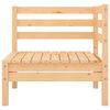 vidaXL Garden Lounge Set Natural Wood Solid Pine Wood Standard Modular