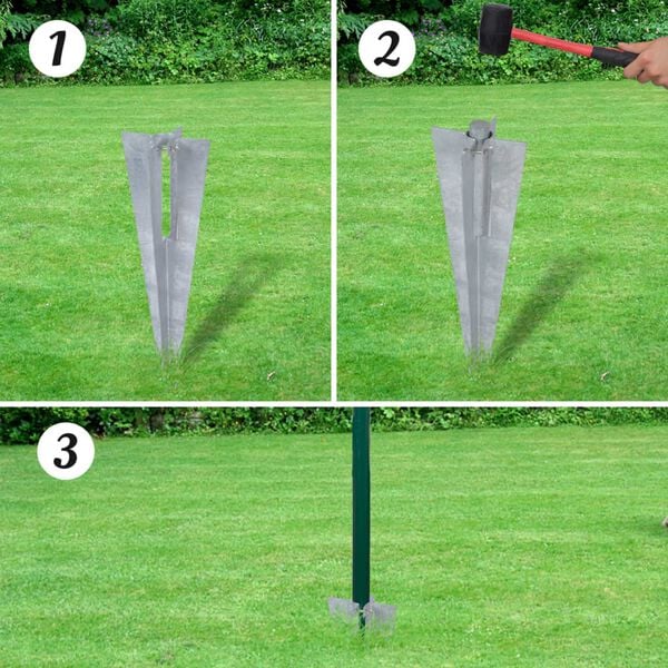 vidaXL Euro Fence Steel 82ftx3.9ft Green