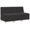 vidaXL Modular Sofa Unit Armless 3 pcs Dark Grey
